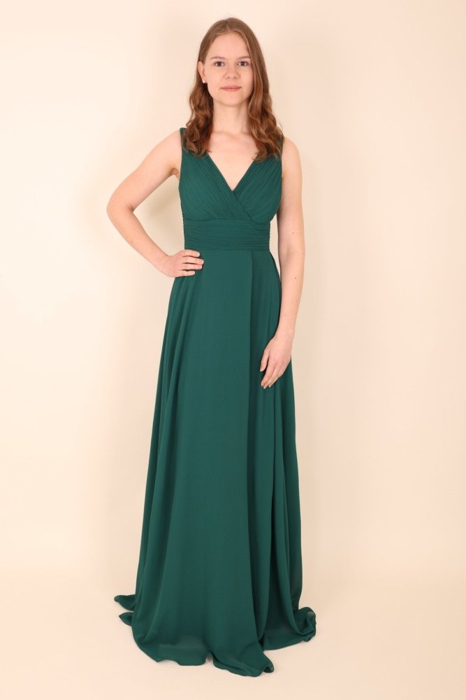 Abendkleid Carina, dunkelgrün - Dein Kleiderladen