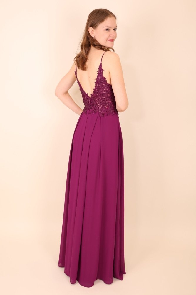 elegantes Ballkleid, lila - Dein Kleiderladen