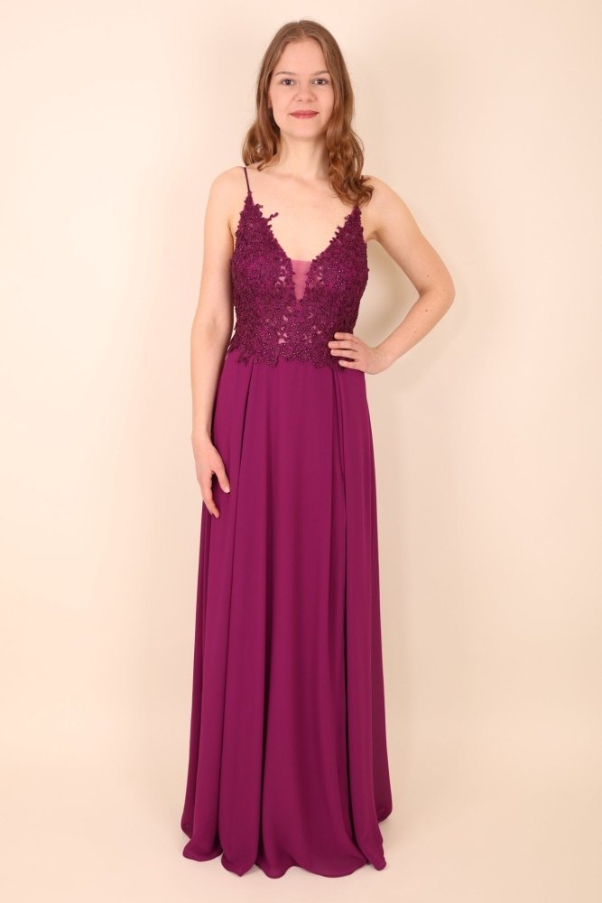 elegantes Ballkleid, lila- Dein Kleiderladen