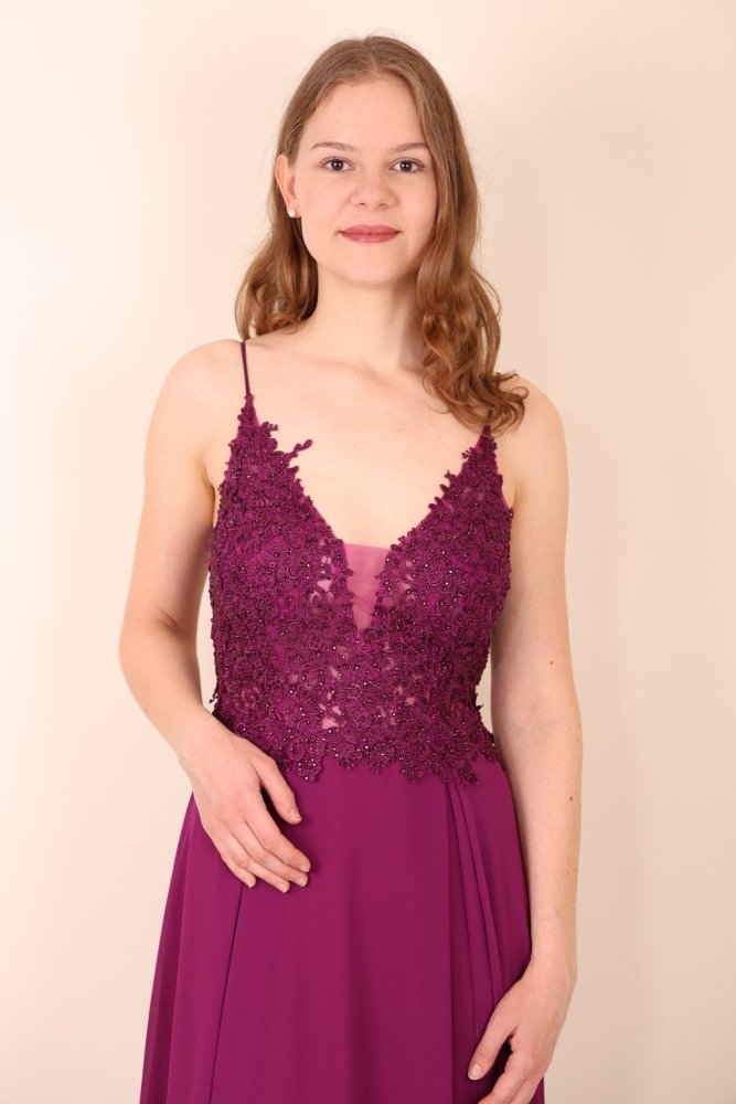 elegantes Ballkleid, lila - Dein Kleiderladen
