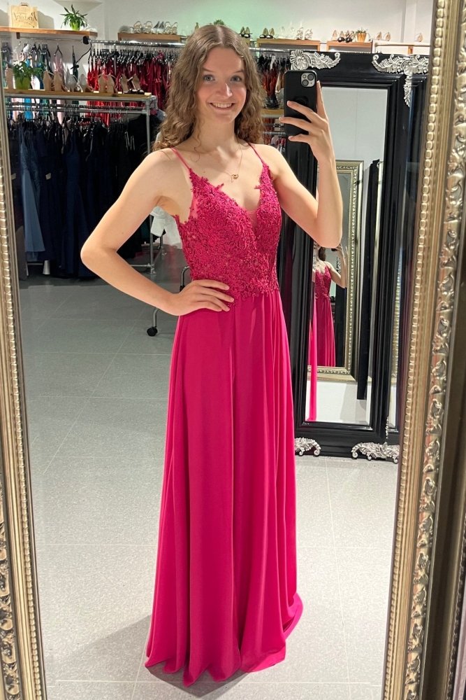 elegantes Ballkleid, pink- Dein Kleiderladen