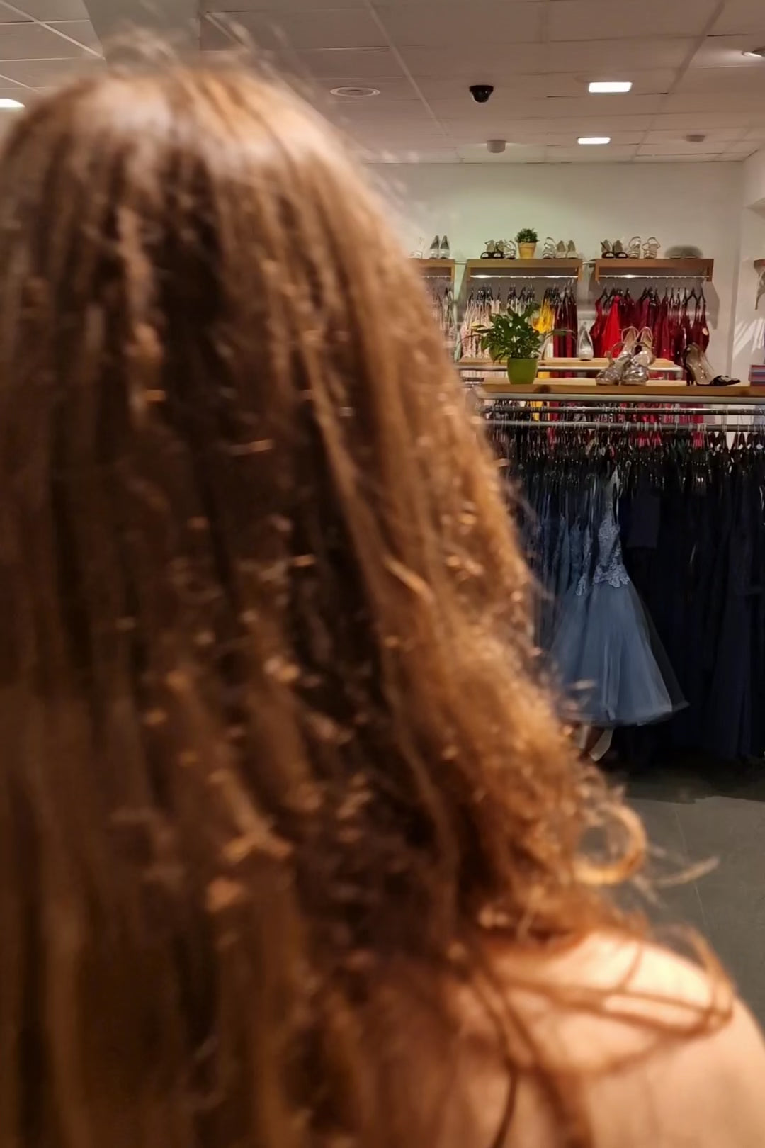 Ballkleid - Satin mit Schnürung, Schlitz und Wasserfallausschnitt, ozeanwelle - Dein Kleiderladen