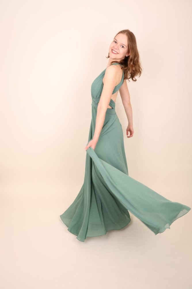 schlichtes Abendkleid, mint - Dein Kleiderladen