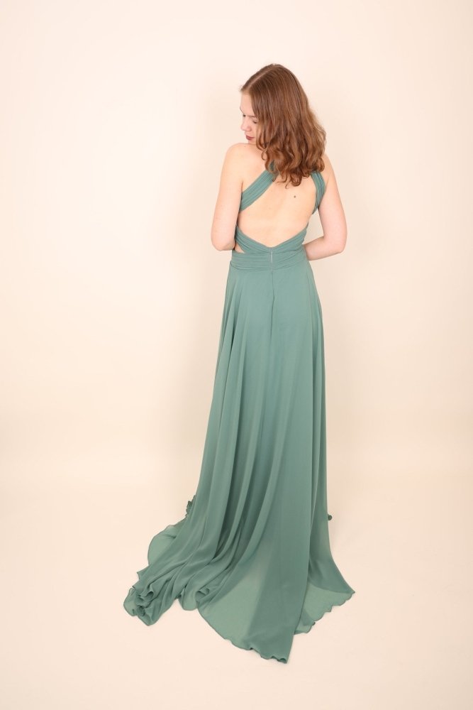 schlichtes Abendkleid, mint - Dein Kleiderladen