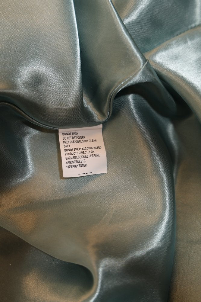 Second Hand Abendkleid mit glitzerndem Tüllrock, Spitze und Rückenschnürung, ozeanwelle - Dein Kleiderladen