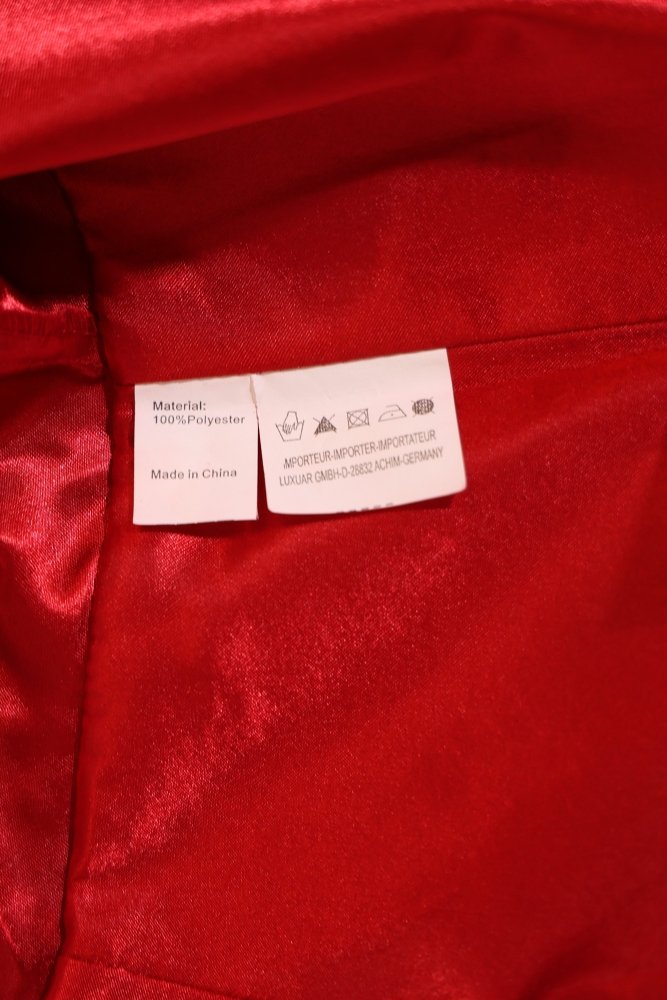Second Hand Chiffonkleid mit fein besticktem Oberteil und V-Ausschnitt, rot - Dein Kleiderladen