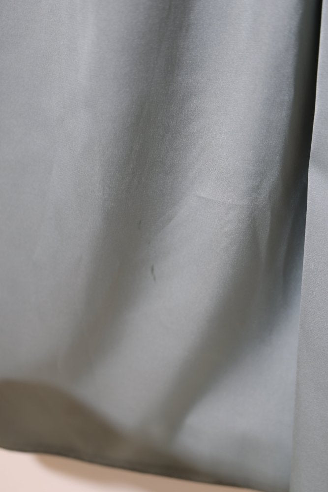 Second Hand elegantes Satinkleid mit Spitzenüberwurf, ozeanwelle - Dein Kleiderladen