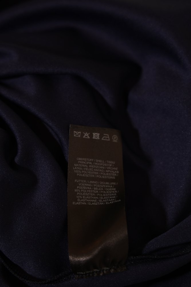 Second Hand kurzes Glitzerkleid mit V - Ausschnitt, dunkelblau - Dein Kleiderladen