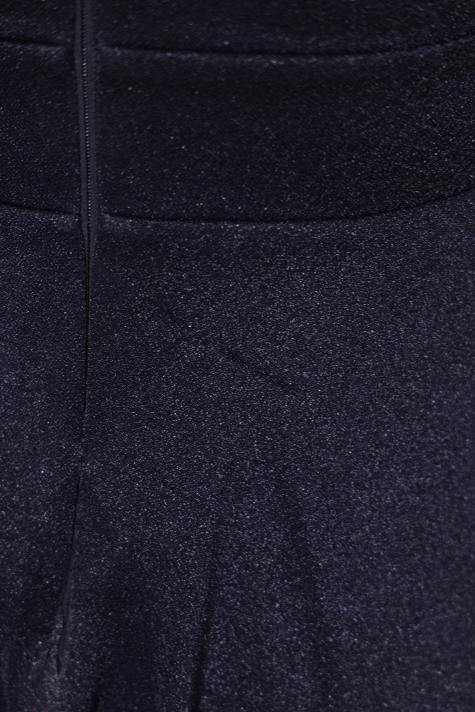 Second Hand kurzes Glitzerkleid mit V - Ausschnitt, dunkelblau - Dein Kleiderladen