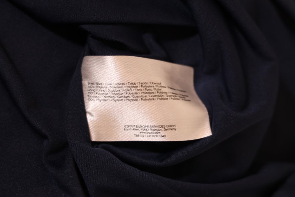 Second Hand kurzes Kleid mit floralem Muster, dunkelblau/weiß - Dein Kleiderladen