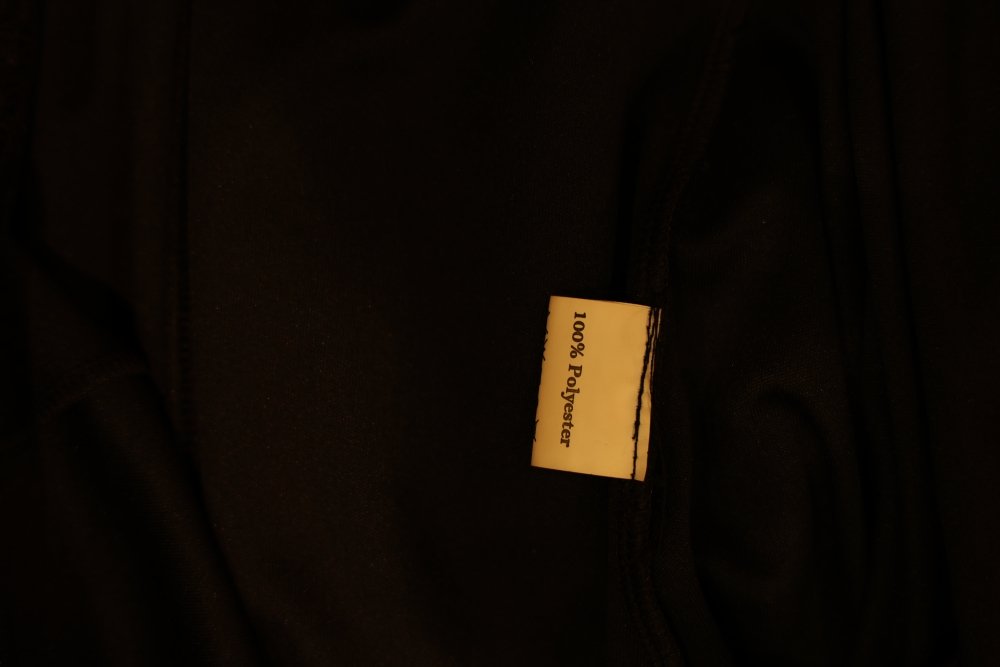 Second Hand langes Abendkleid mit V - Ausschnitt, transparenten Ärmeln und Spitzenmanschetten, schwarz - Dein Kleiderladen