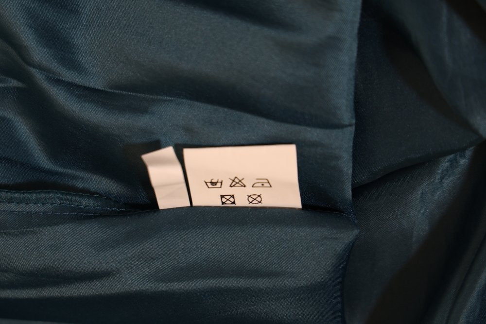 Second Hand langes Kleid mit floraler Spitze, petrol - Dein Kleiderladen