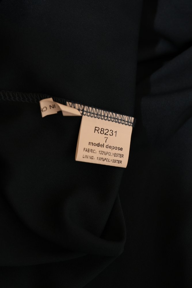 Second Hand schimmerndes Abendkleid mit Glitzergürtel, petrol - Dein Kleiderladen