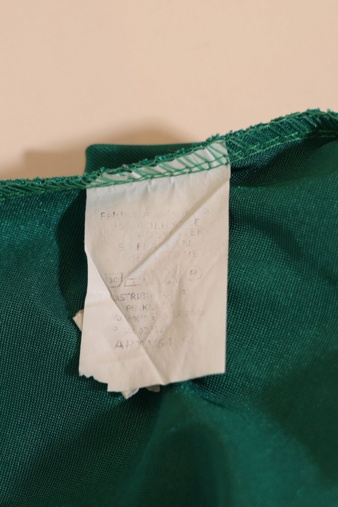 Second Hand schimmerndes Satinkleid mit geradem Ausschnitt und Rückenschnürung, grün - Dein Kleiderladen