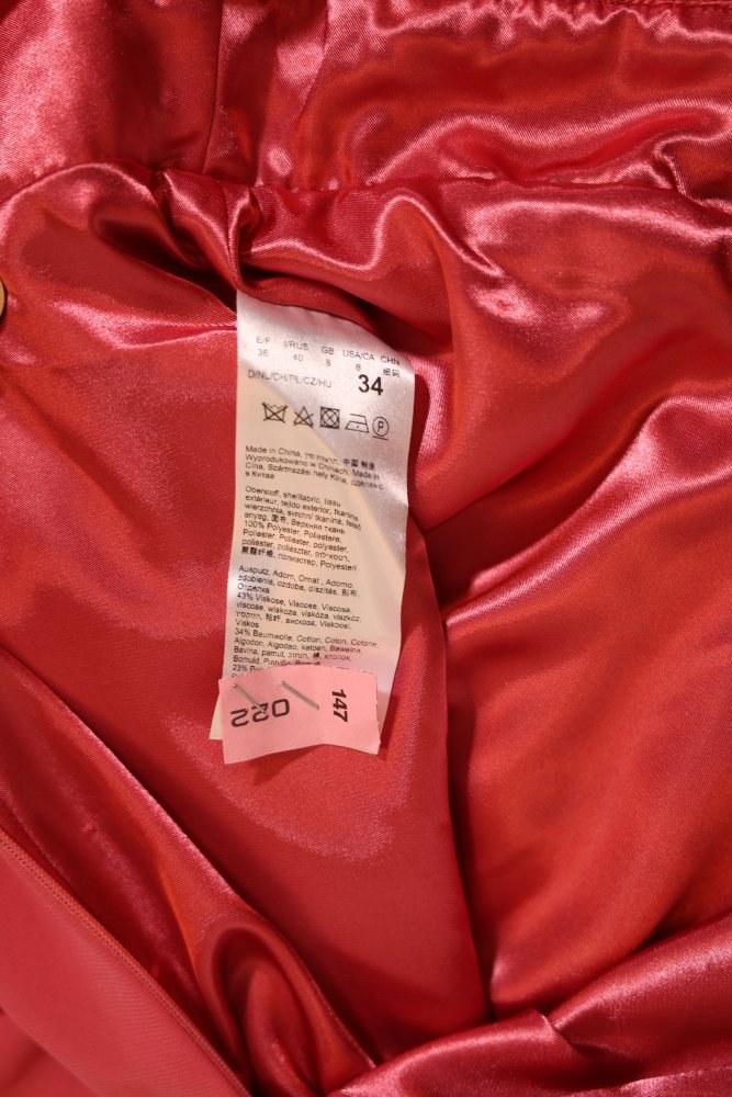 Second Hand schlichtes Chiffonkleid mit besonderem Rückenausschnitt, pink - Dein Kleiderladen