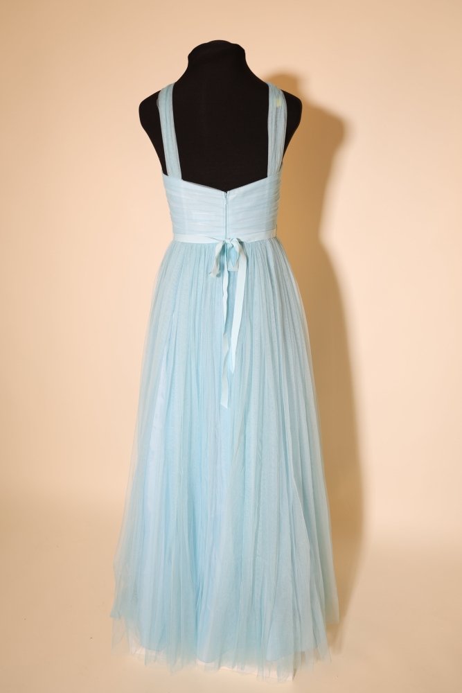 Second Hand schlichtes Tüllkleid, hellblau - Dein Kleiderladen