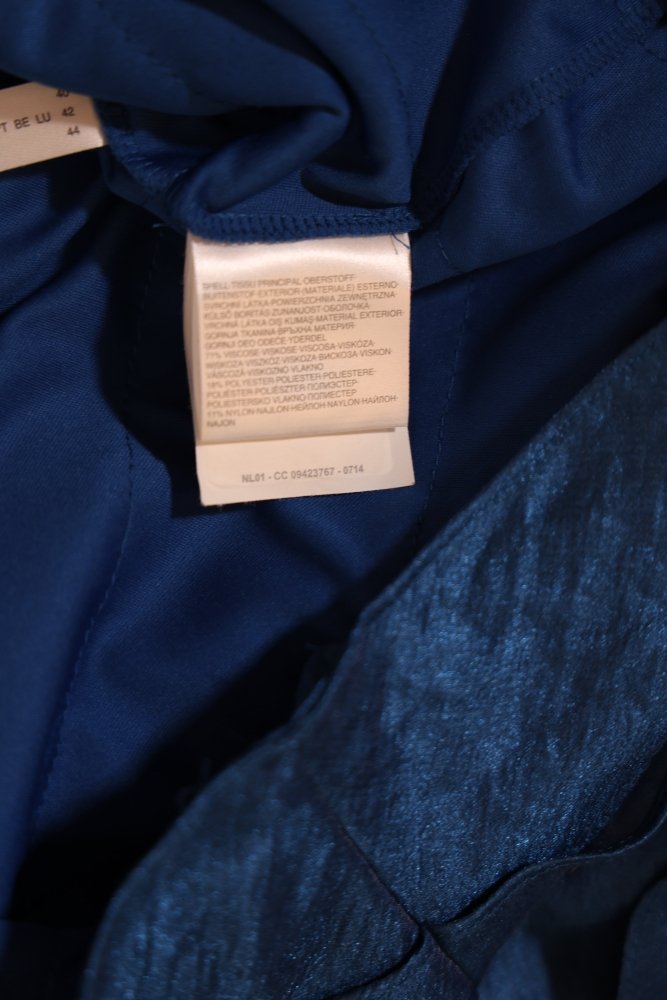 Second Hand Stufenkleid mit Glitzersteinen, royalblau - Dein Kleiderladen