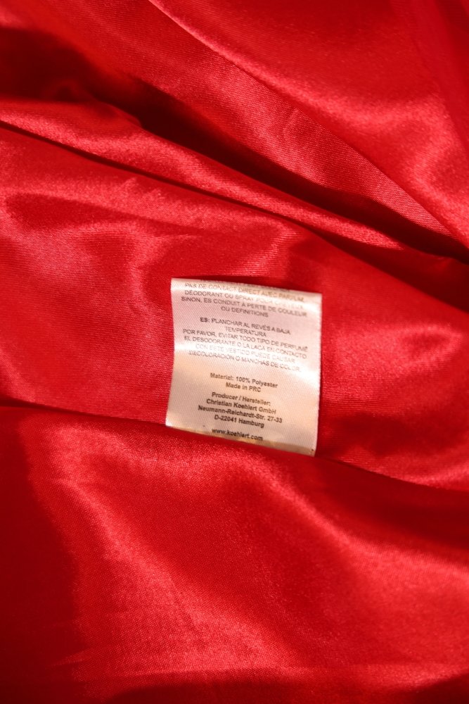 Second Hand Tüllkleid mit besonderer Schnürung und Glitzerrock, rot - Dein Kleiderladen